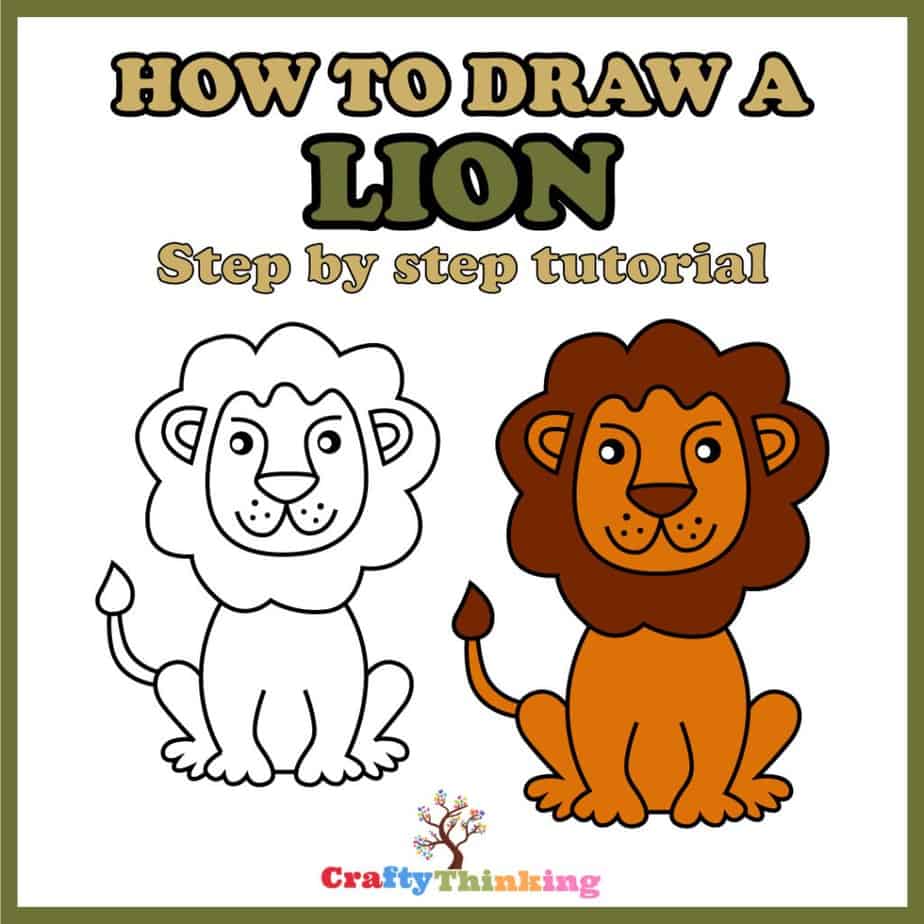 How to draw a lion