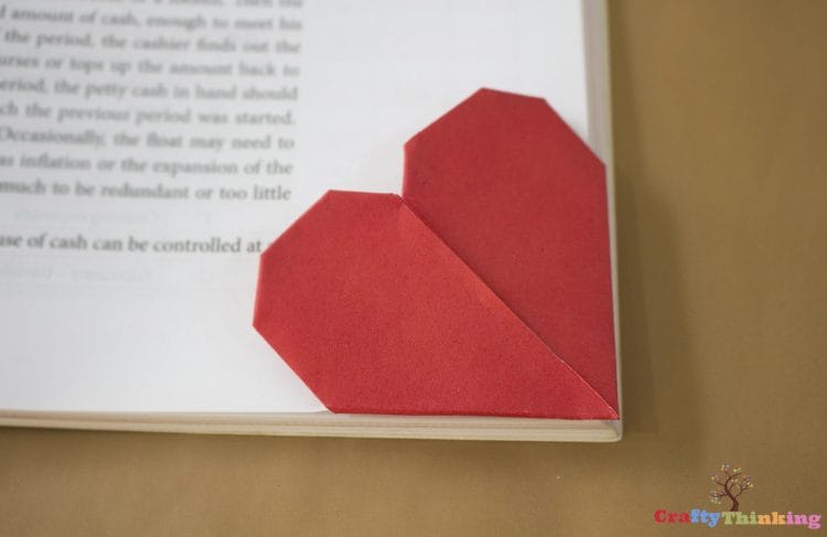 Paper Heart Bookmark