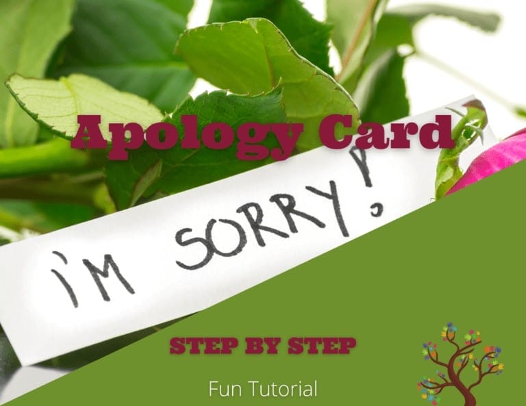 Fun and Inexpensive Apology Card