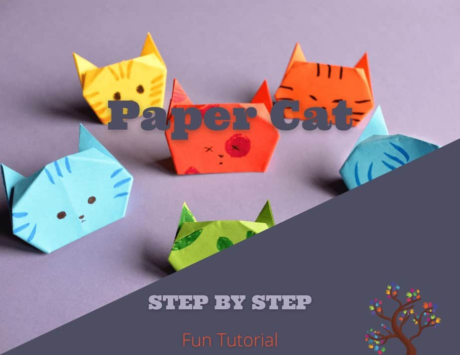 Easy Do it Yourself Paper Cat Puppet - CraftyThinking