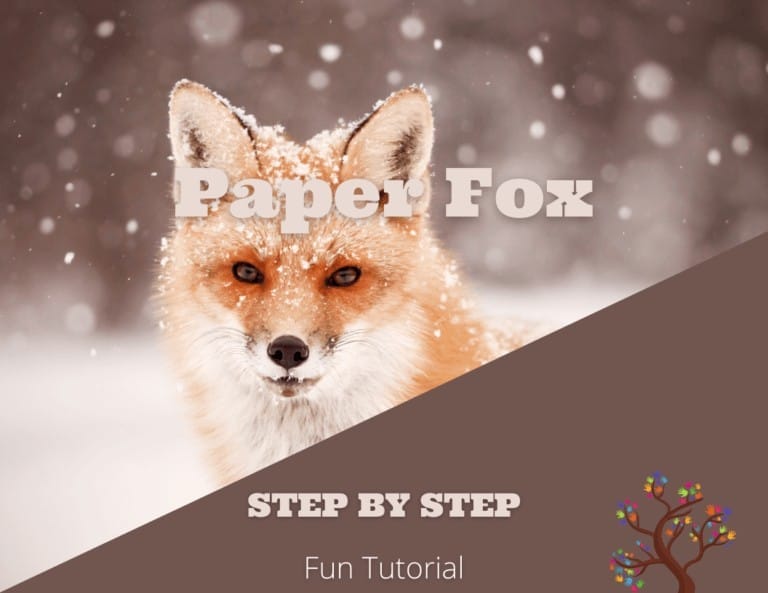 Dazzling Paper Fox (Winter Craft)