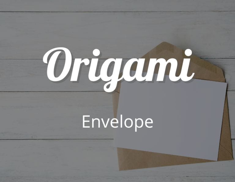 How to make a Paper Origami Envelope