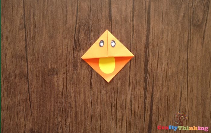 Funny Face Origami Bookmark