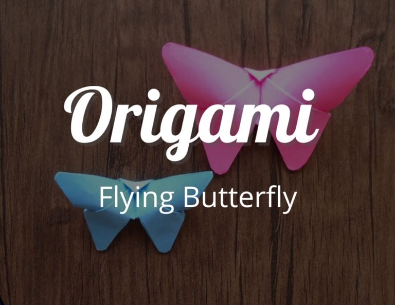 How to make a fun Origami Flying Butterfly with Free Flip Book
