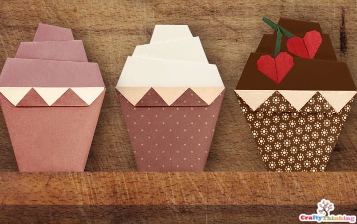 Origami Cupcake