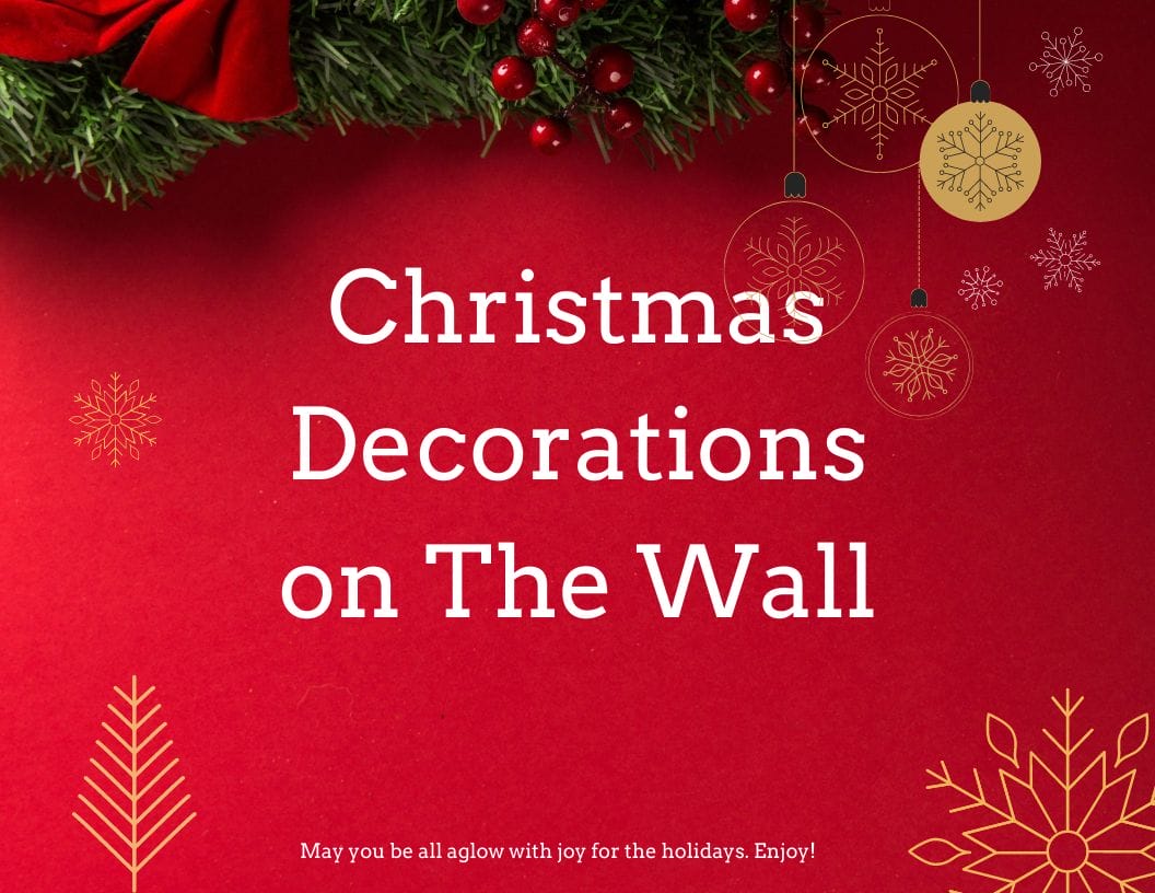 Wonderful Christmas Decoration on The Wall - CraftyThinking