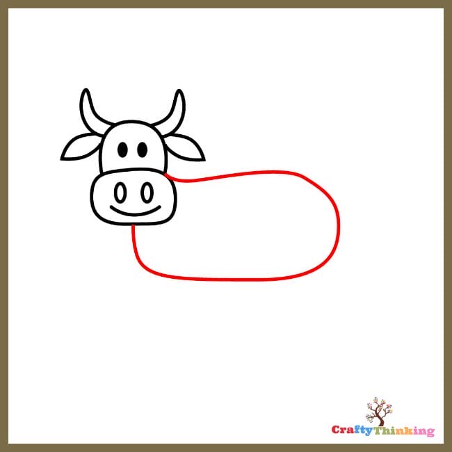 Cow Face Easy Drawing Tutorial - YouTube