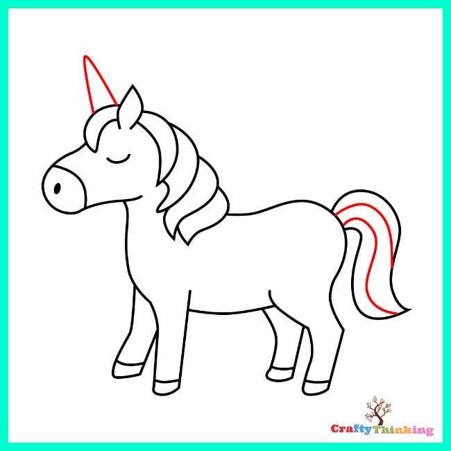 Art Beautiful Outline Unicorn Drawing Design Kids Coloring Book Children  Stock Vector by ©P.art 386263384
