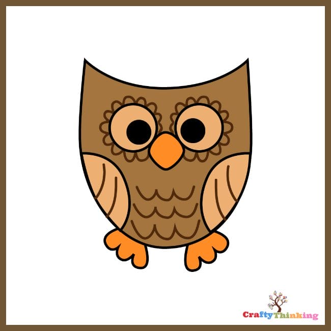 How To Draw an Owl Easy Printable Lesson For Kids | Kids Activities Blog
