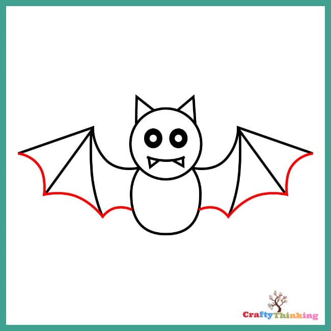 How to Draw a Bat - Step by Step Bat Drawing Tutorial | Draw a bat, Bat  sketch, Easy halloween drawings