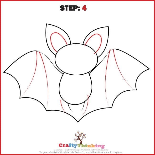 How to Draw a Bat Easy 5