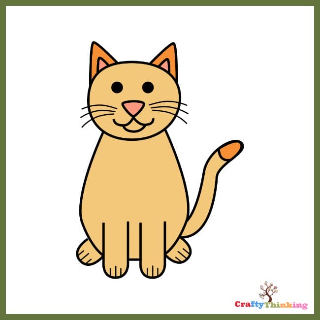 Cat cartoon character cute draw for kids, GENERATIVE AI Stock Illustration  | Adobe Stock