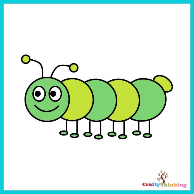 How to Draw a Caterpillar: 2 Ways Step by Step for Kids
