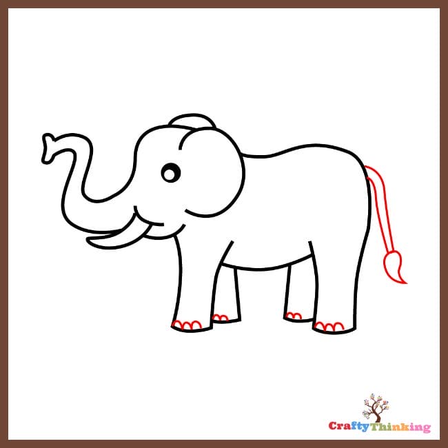 How To Draw An Elephant For Kids: Step-By-Step Tutorial | Elephant drawing,  Elephants for kids, Toddler drawing