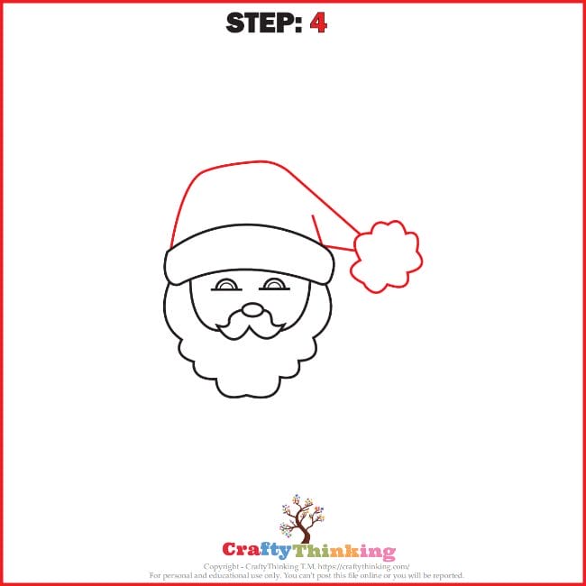 Vintage Santa Claus Face Drawing. Stock Vector - Illustration of funny,  gift: 197316997