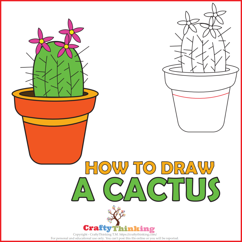 How to draw a cactus