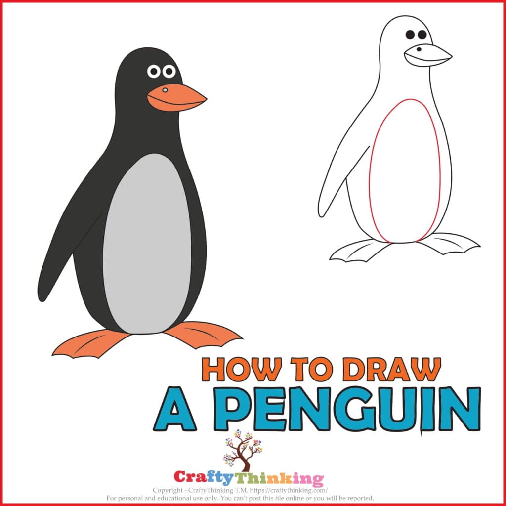How to draw a penguin
