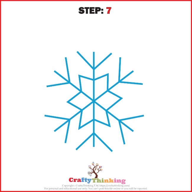 How To Draw An Easy Snowflake, Step by Step, Drawing Guide, by Dawn -  DragoArt