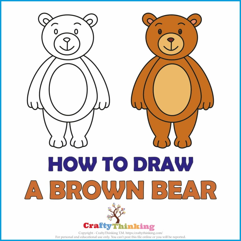 25 Cute Easy Bear Drawing Ideas | Bear drawing, Polar bear drawing, Cute bear  drawings