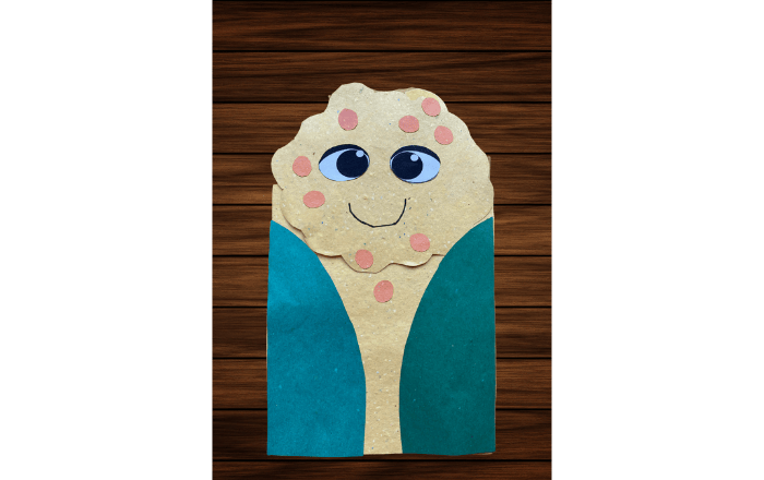 Corn Paper Bag Puppet