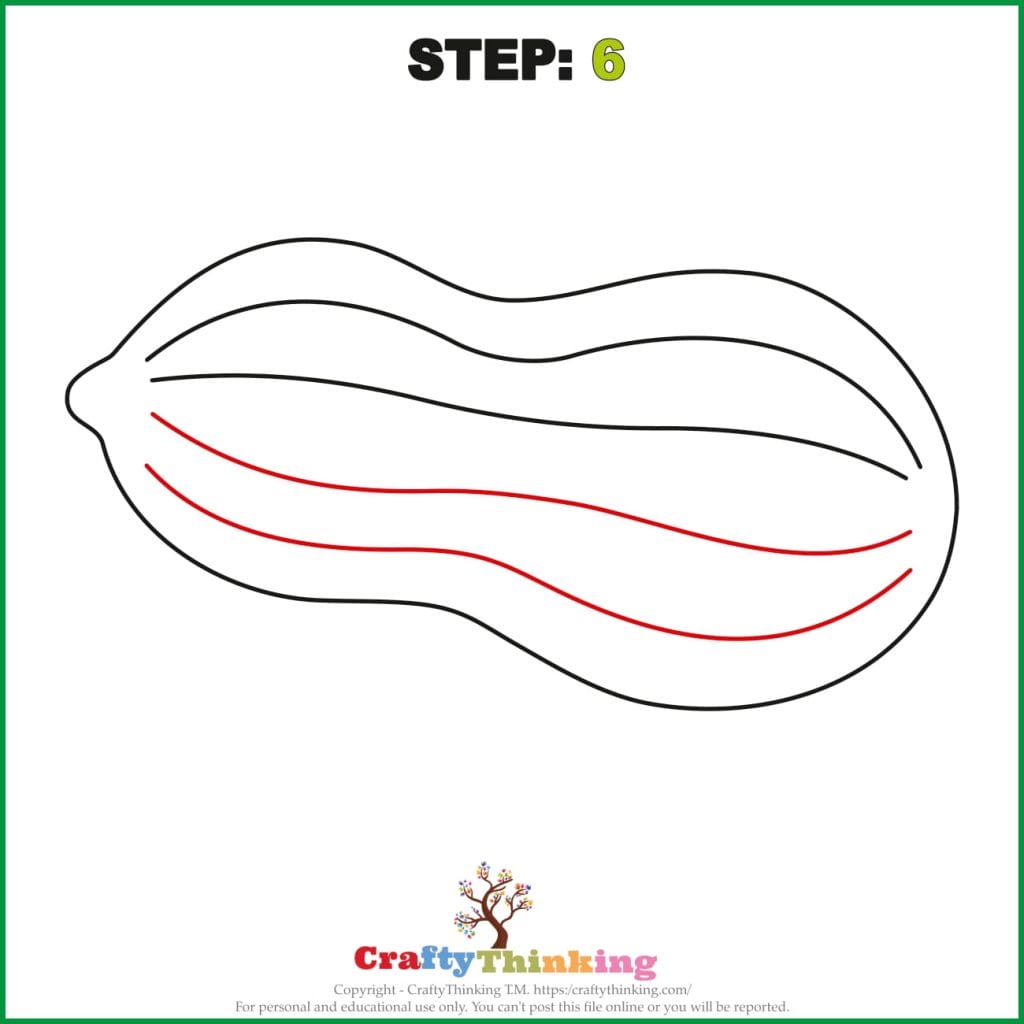 How to Draw a Peanut Step by Step