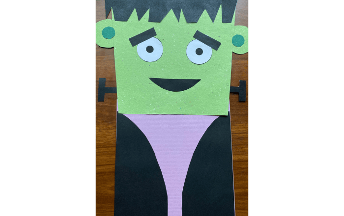 Frankenstein Paper Bag Puppet
