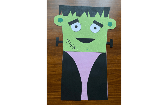 Frankenstein Paper Bag Puppet