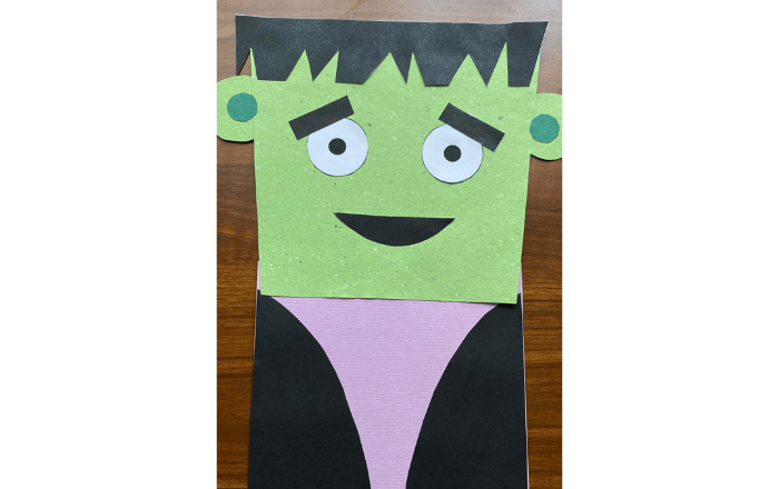 Frankenstein Paper Bag Puppet