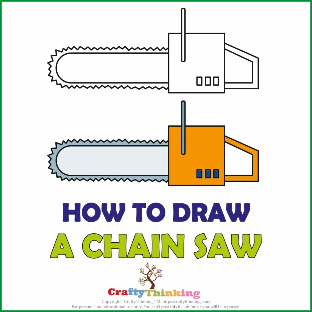 How to Draw Chainsaw