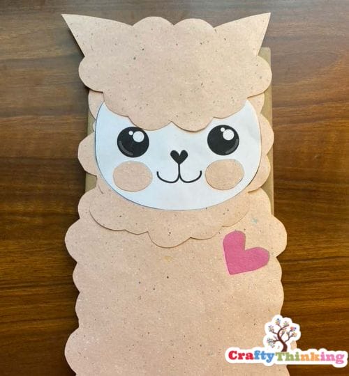 Llama Paper Bag Puppet