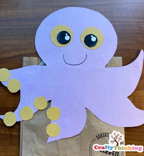 Octopus Paper Bag Puppet