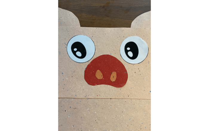 Pig Paper Bag Puppet