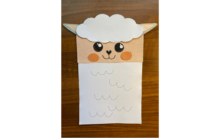 Sheep Paper Bag Puppet