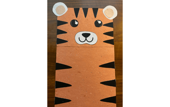 Tiger Paper Bag Puppet