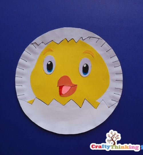 Baby Chick Paper Plate Craft