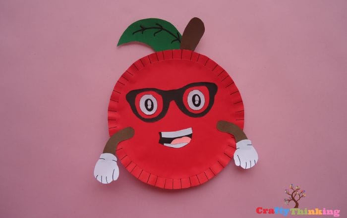 Paper Plate Apple Craft