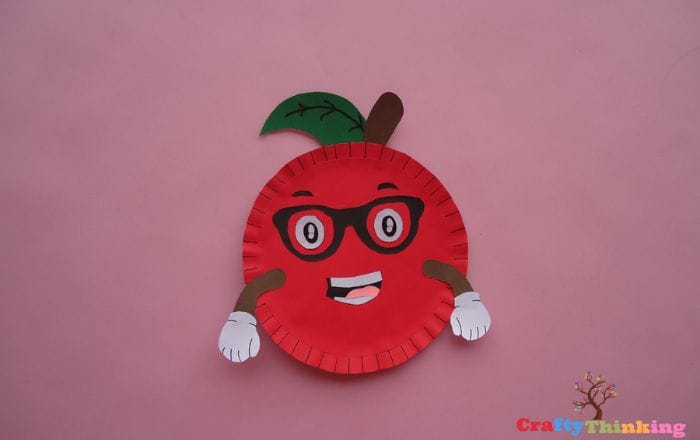 Paper Plate Apple Craft