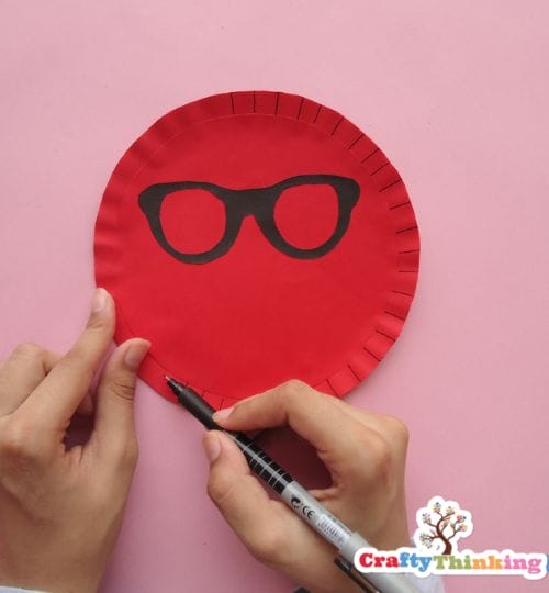 Paper Plate Apple Craft