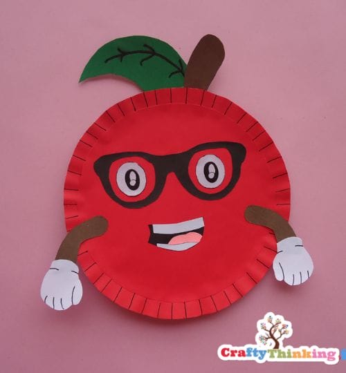 Paper Plate Apple Craft