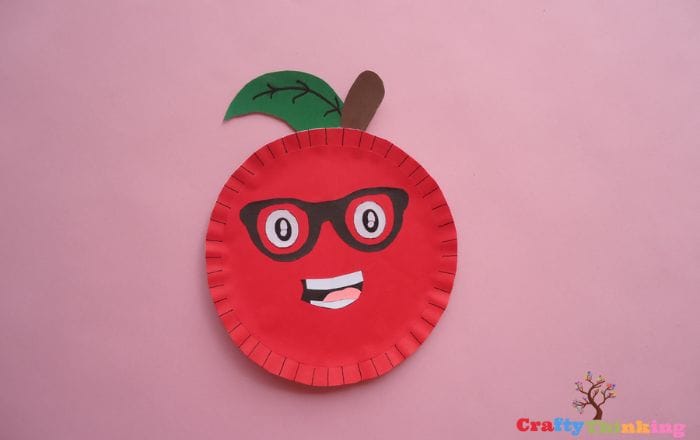 Paper Plate Apple Craft