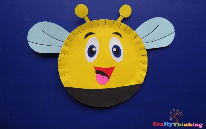 Paper Plate Bee Craft