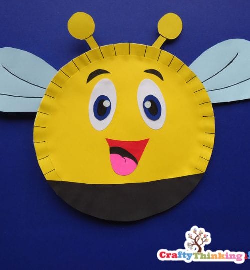 Paper Plate Bee Craft