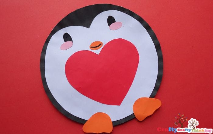 paper plate penguin craft