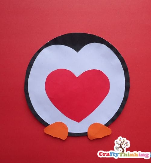 paper plate penguin craft