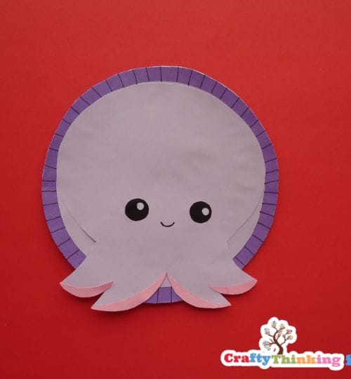 octopus paper plate craft