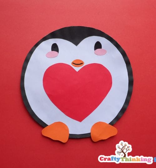 paper plate penguin craft