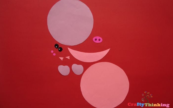 pig paper plate craft