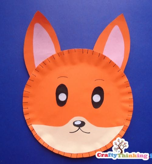 fox paper plate