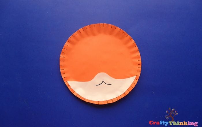 fox paper plate