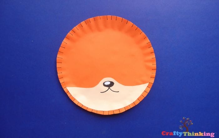 fox paper plate